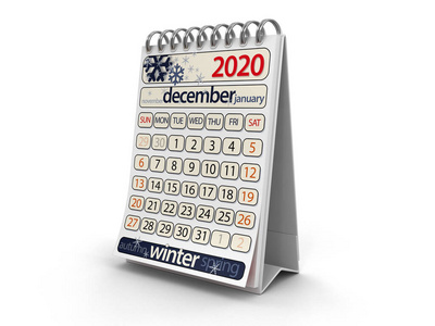 商业 日程安排 三维 办公室 新的 日历 组织者 冬天 日记