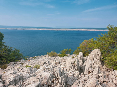 岩石 海湾 自然 假日 地中海 地平线 海滩 海景 克罗地亚