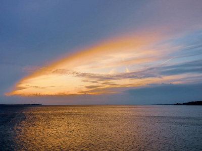 夏天 黎明 反射 太阳 自然 旅游业 美女 颜色 海滩 海洋