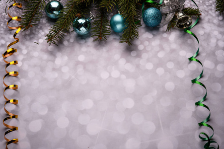 松木 玻璃 冷杉 新的 假日 分支 冬天 季节 庆祝 圣诞节