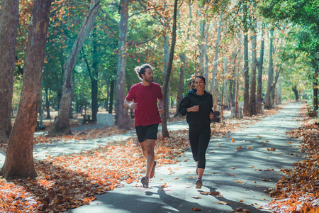 自然 在一起 慢跑 男人 成人 健康 白种人 训练 跑步者