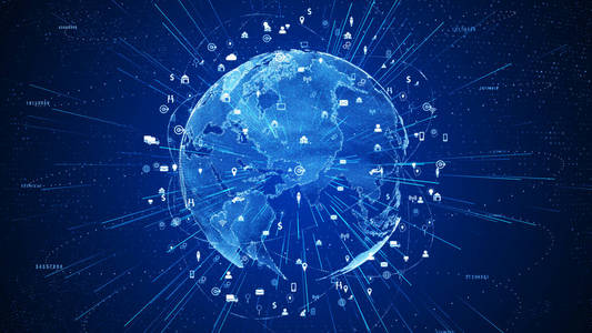 技术网络数据连接,数字网络和网络se照片