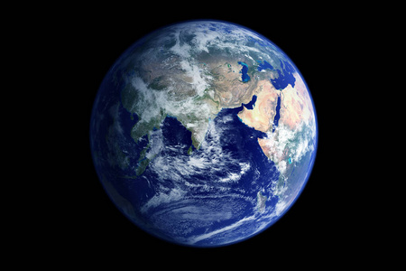 来自太空的行星地球。这张图片的元素是由美国宇航局提供的。