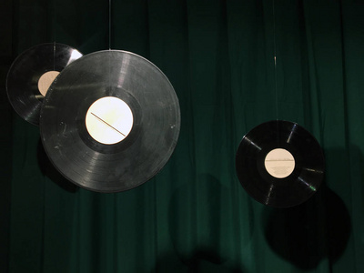 圆圈 音乐 复古的 音频 乙烯基 运动员 磁盘 演播室 特写镜头