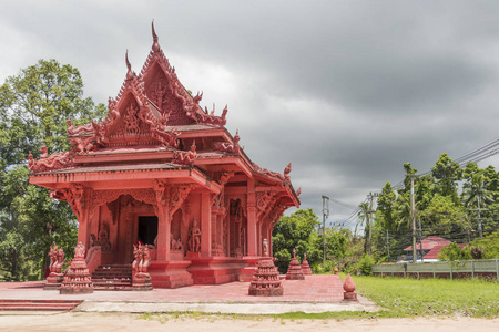 泰国苏梅岛拉奇塔姆拉姆红庙。