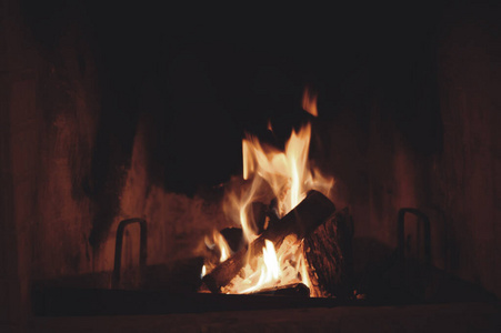壁炉 自然 木柴 燃烧 热的 营地 烟囱 温暖的 特写镜头