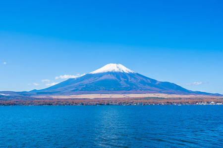 山中可湖富士山美景