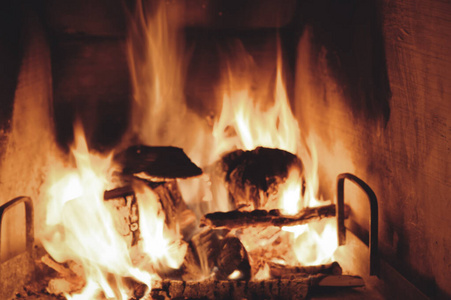 冬天 圣诞节 烤架 篝火 原木 能量 热的 特写镜头 木柴