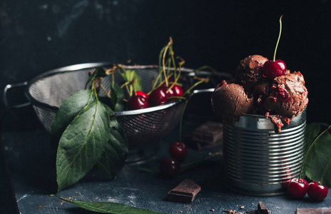 甜的 美味的 特写镜头 自制 夏天 奶油 食物 糕点 巧克力