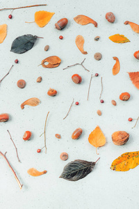 秋季平铺装饰背景图片