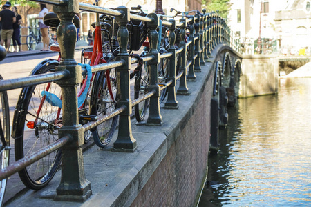 旅行 旅行者 目的地 荷兰 停车 栅栏 场景 运河 建设