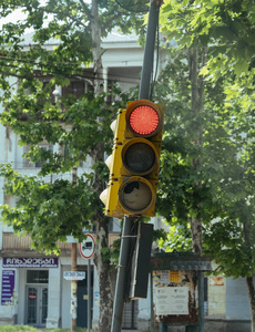 乔治亚州的红绿灯和路标