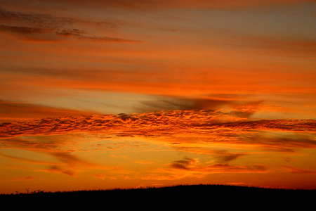 美丽的照片红色夕阳云景观图片