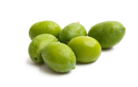 green olives isolated 