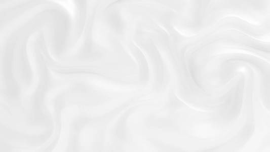 Elegant white background with flowing fabric waves. 3d illustrat