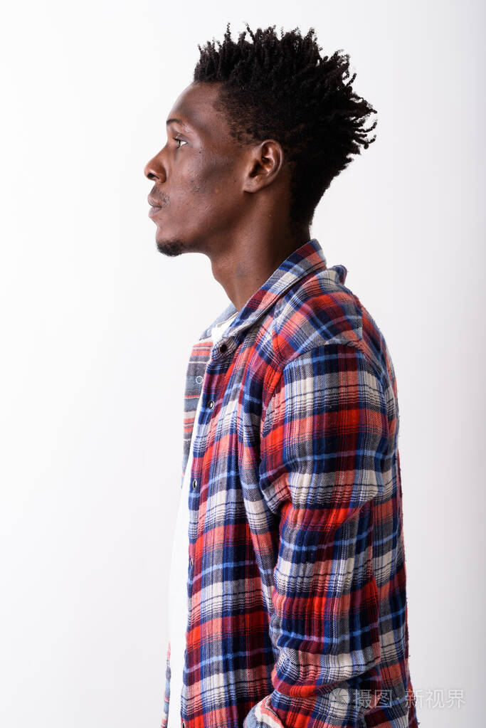 非洲黑人青年肖像