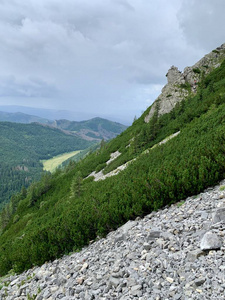 岩石 小山 徒步旅行者 登山 追踪 高的 美丽的 运动 跋涉