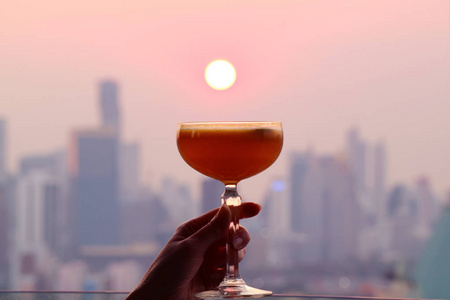 鸡尾酒 奢侈 美丽的 太阳 浪漫的 天空 冷藏 夏天 玻璃