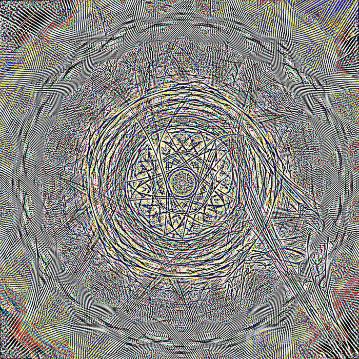 梦幻混沌的彩色分形图案抽象分形形状3d渲染插图背景或墙纸