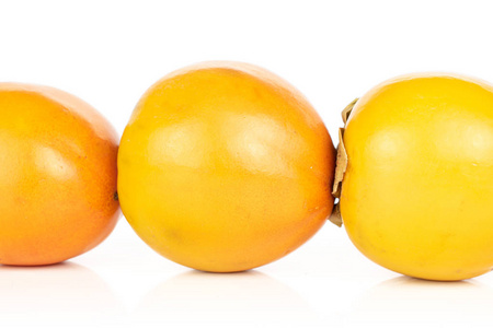 白皮甜橙柿子