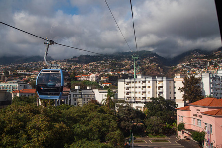 马德拉岛Funchal的缆车