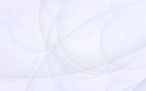 抽象的白色背景.背景是浅透明的泡泡.三维插图照片