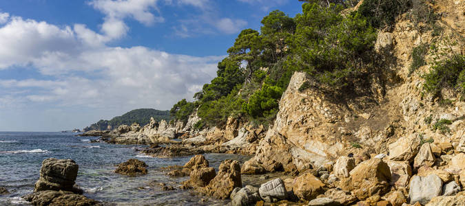 旅行 岩石 假期 布拉瓦 海景 海滩 海滨 科斯塔 石头