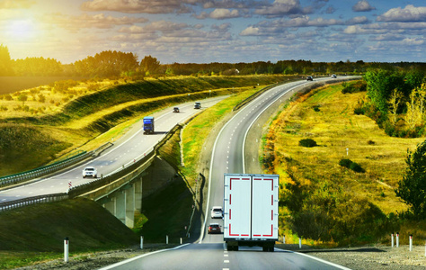  Highway with truck traffic 