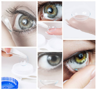 戴隐形眼镜图片-戴隐形眼镜素材-戴隐形眼镜插画-摄图新视界