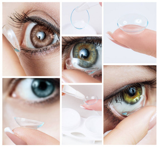 小朋友戴隐形眼镜图片