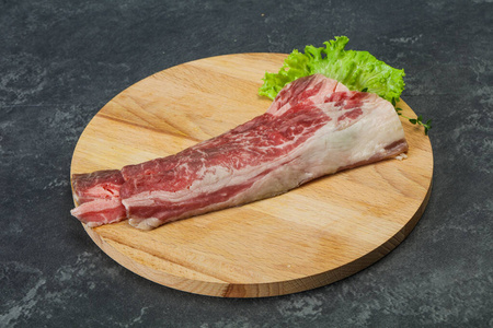 生牛肉培根木板