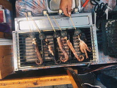 猪肉 油炸 午餐 烹调 烧烤 夏天 烤架 烹饪 晚餐 热的