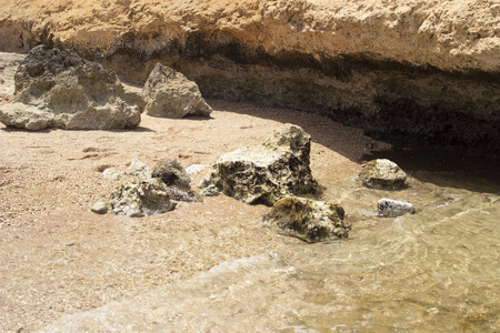 假日 旅游业 日出 假期 泼洒 岩石 海洋 纹理 海的 蔚蓝