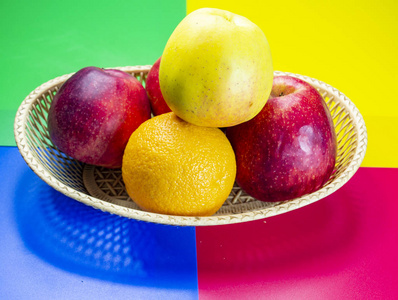 营养 开胃菜 混合 切片 收集 苹果 特写镜头 颜色 点心