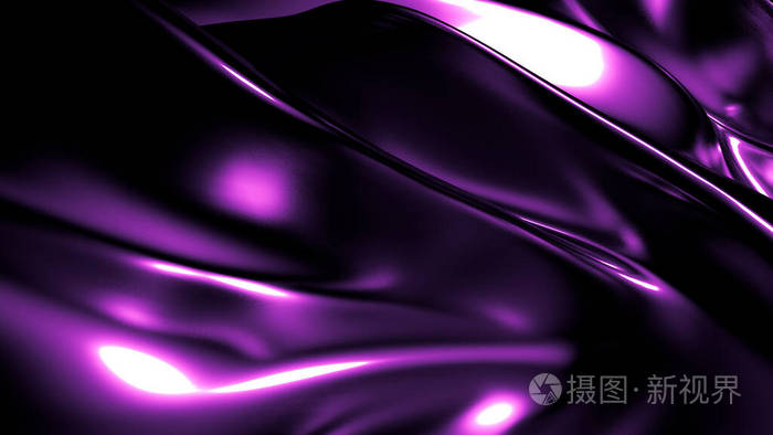 Elegant stylish purple dark background with pleats, Drapes and s