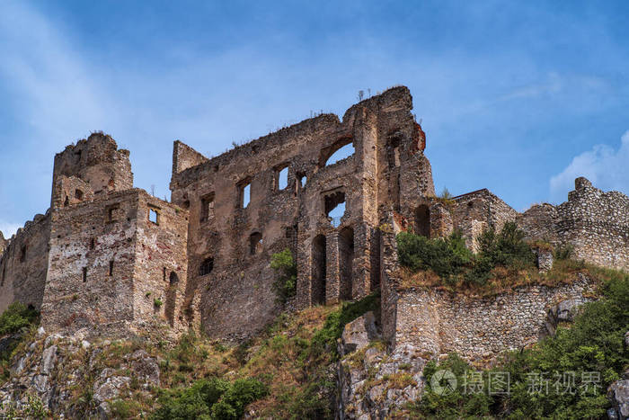 贝克夫古堡.斯洛伐克古代废墟.提马廷城堡遗址,斯洛伐克共和国,欧洲.
