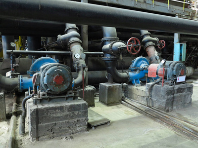 带电动机管道管子的工业用大水泵