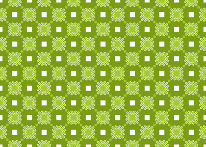 无缝几何图案。绿色，白色