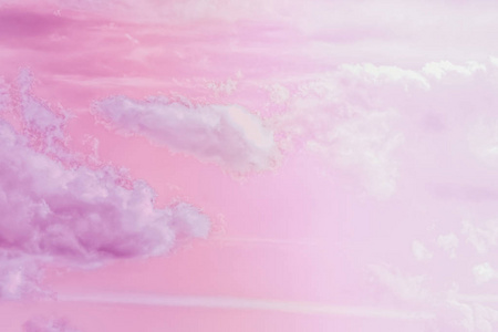 梦幻般的超现实天空作为抽象艺术，梦幻般的粉彩背景