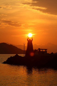 颜色 天空 旅行 外部 环境 美女 海岸 黎明 灯塔 暮光