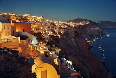 旅行 天际线 黄昏 吸引力 爱琴海 城市景观 希腊语 风景