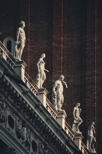 雕塑 建筑 意大利语 城市 威尼斯人 城市景观 运河 雕像