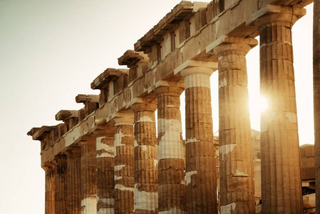古典的 风景 旅游业 城市 建筑 寺庙 卫城 希腊 希腊语