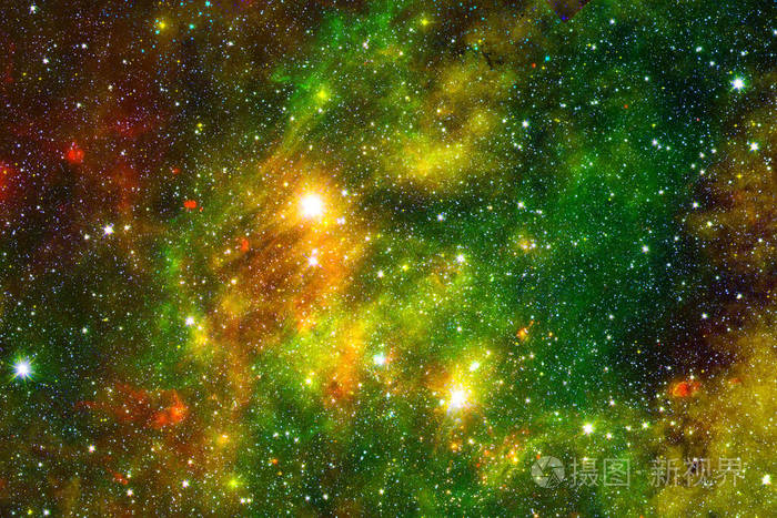 在深空某处的星空美景