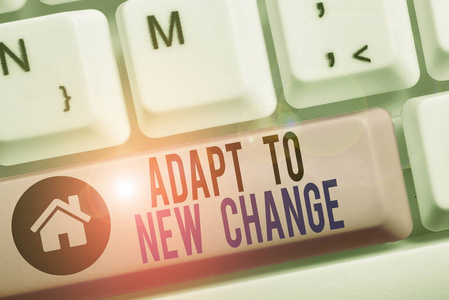 新习惯概念性手稿表现出适应新变化的能力.