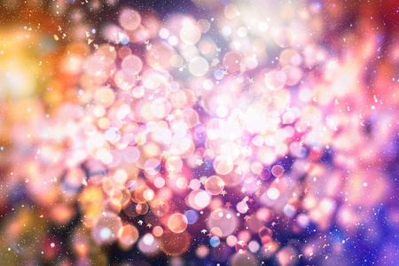 Elegant abstract background with bokeh defocused lights and star