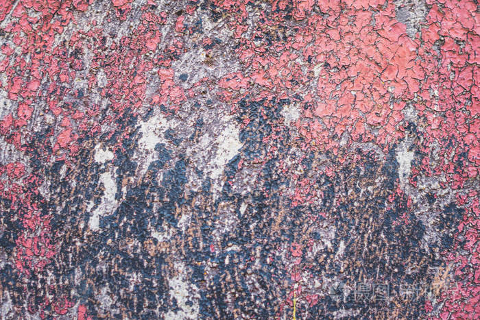 old worn red concrete grunge texture wall, abstract background 