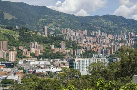 麦德林城市全景图片