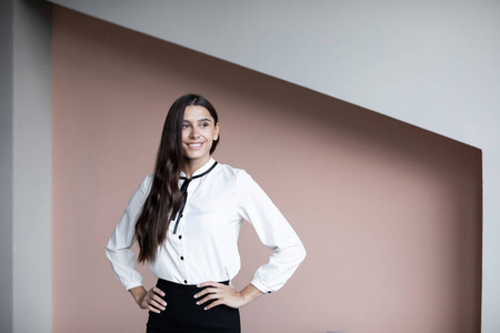 Business style portrait of young woman. 