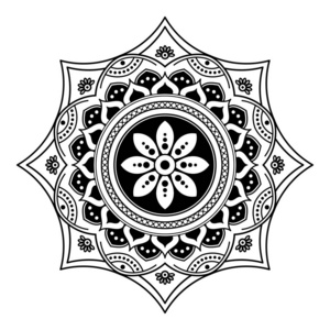 阿拉伯语 广场 伊斯兰教 印第安人 奖章 框架 单色 奥斯曼帝国